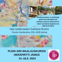 Juliste. Kesämaalauskurssi Jämsä Heräpirtti 6.24
